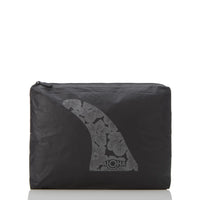 Mid Pouch - “Fin” in Charcoal/Black by Aloha Collection