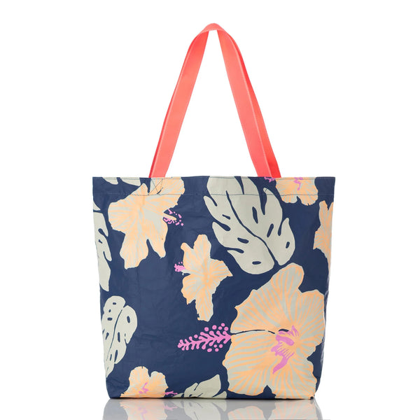 Reversible Tote Pape’ete by Samudra in Neon Moon/Navy by Aloha Collection