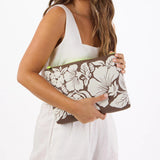 Mid Pouch -  Heipua in Sandstone/Coconut by Aloha Collection