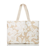 Holo Holo Reversible Tote “Breezy” in Latte by Aloha Collection