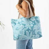 Holo Holo Reversible Tote “Breezy” print in Latte by Aloha Collection