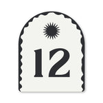 Holidae Haus Mediterranean House Number in “Monumental” Black