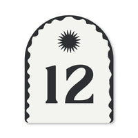 Holidae Haus Mediterranean House Number in “Monumental” Black