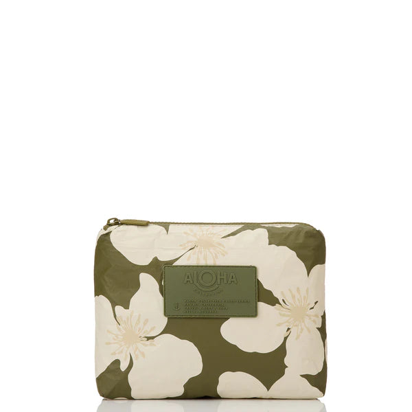 Small Pouch - Cassia in Olive/Sandstone by Aloha Collection