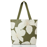 Reversible Tote in Olive Sandstone/Market Stripe by Aloha Collection