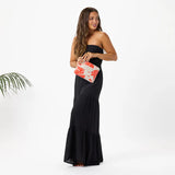 Small Pouch - Salina in Red Haute/Sandstone Aloha Collection