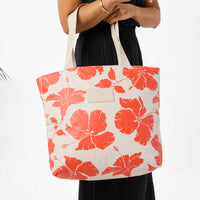 Day Tripper Tote Bag - Salina in Red Haute/Sandstone by Aloha Collection