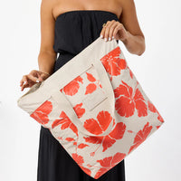 Day Tripper Tote Bag - Salina in Red Haute/Sandstone by Aloha Collection