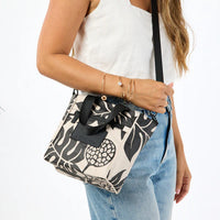 Crossbody Bag “Holomua” in Black/Sandstone by Aloha Collection