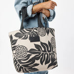 Day Tripper Tote Bag - Holomua in Black/Sandstone by Aloha Collection