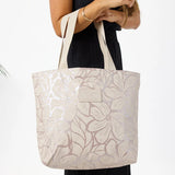 Day Tripper Tote Bag - Backyard in Oyster/Sandstone by Aloha Collection