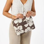 Mid Pouch -  Hana Hou in Sandstone/Coconut by Aloha Collection