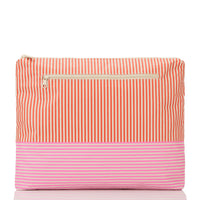 Max Pouch - Salina in Fruit Punch/Sandstone by Aloha Collection Reversible Market Stripe