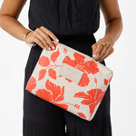 Mid Pouch -  Salina in Red Haute/Sandstone by Aloha Collection