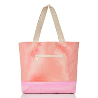 Day Tripper Tote Bag - Cabana in Red Haute/Sandstone by Aloha Collection