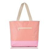 Day Tripper Tote Bag - Cabana in Red Haute/Sandstone by Aloha Collection