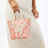 Crossbody Bag “Backyard” in Red Haute/Sandstone by Aloha Collection