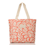 Day Tripper Tote Bag - Backyard in Red Haute/Sandstone by Aloha Collection