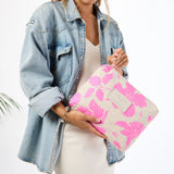 Mid Pouch -  Salina in Red Fruit Punch/Sandstone (Reversible) by Aloha Collection