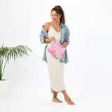 Mid Pouch -  Salina in Red Fruit Punch/Sandstone (Reversible) by Aloha Collection
