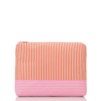 Mid Pouch -  Salina in Red Fruit Punch/Sandstone (Reversible) by Aloha Collection