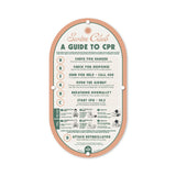 Customisable Double-Sided Mid Century Pool CPR Sign in ‘Rosé Pink’ - by Holidae Haus