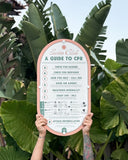 Customisable Double-Sided Mid Century Pool CPR Sign in ‘Rosé Pink’ - by Holidae Haus