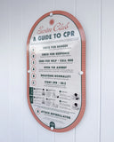 Mid Century Pool CPR Sign - ‘Rosé Pink’ by Holidae Haus