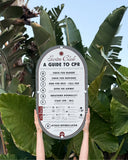 Mid Century Pool CPR Sign - ‘Tuxedo Black’ by Holidae Haus