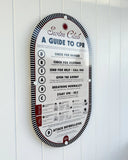 Mid Century Pool CPR Sign - ‘Tuxedo Black’ by Holidae Haus