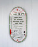 Mid Century Pool CPR Sign - ‘Olive Green’ by Holidae Haus