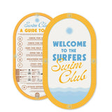 Customisable Double-Sided Mid Century Pool CPR Sign in ‘Morning Mimo ’ - by Holidae Haus