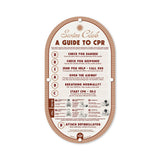 Customisable double-sided CPR Pool Sign in Mousse Taupe - by Holidae Haus