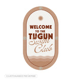 Customisable double-sided CPR Pool Sign in Mousse Taupe - by Holidae Haus