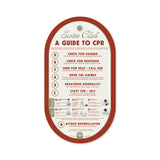 Customisable Double-Sided Mid Century Pool CPR Sign in ‘Redwood’ - by Holidae Haus