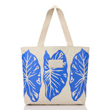 Day Tripper Tote Bag - Kalo in Cobalt/Sandstone by Aloha Collection
