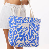 Day Tripper Tote Bag - Float in Cobalt/Sandstone by Aloha Collection