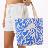 Reversible Tote “Float” in Cobalt/Sandstone  by Aloha Collection
