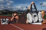 Holo Holo Reversible Tote “Kalo” in Black/Sandstone by Aloha Collection