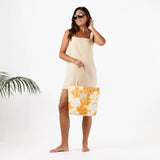Day Tripper Tote Bag - Funky Plumeria in Honey by ALOHA Collection