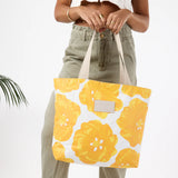 Day Tripper Tote Bag - Pua Ilima in Golden by Aloha Collection