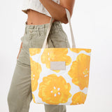 Reversible Tote Pua Ilima in Golden by ALOHA Collection