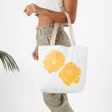 Reversible Tote Pua Ilima in Golden by ALOHA Collection
