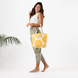 Reversible Tote Pua Ilima in Golden by ALOHA Collection