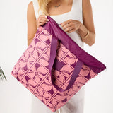 Day Tripper Tote Bag - Lattice in Candy/Plum by Aloha Collection