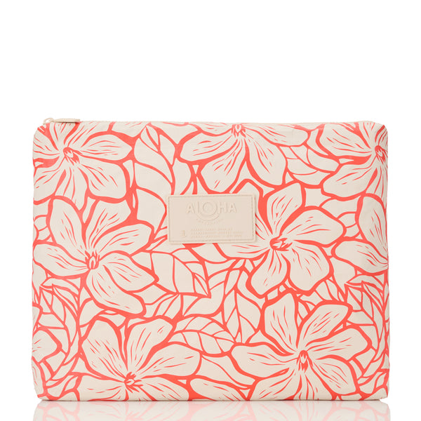 Max Pouch - Backyard in Red Haute/Sandstone by Aloha Collection