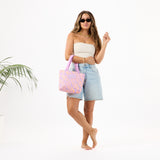 Day Tripper Tote Bag - Miter Lineup in Nectarine/Lavande by Aloha Collection