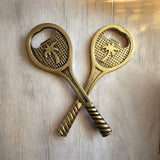 Club Juan X Pineapple Traders Brass Racquet Bottle Opener