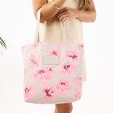 Reversible Tote Flutter in Blush by Aloha Collection
