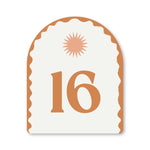 Holidae Haus Number Plaque in Terracotta